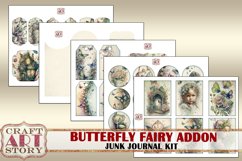 Butterfly fairy Junk Journal Pages ADDON,Floral papers Product Image 2