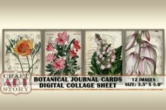 Botanical Journal Cards,Digital paper Product Image 2
