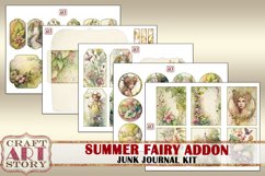 Summer Fairy Junk Journal Pages,scrapbook papers ADDON Product Image 2