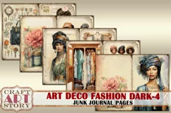 Art Deco fashion Lady Junk Journal Kit part 4 Product Image 2