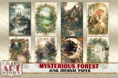 Vintage Mysterious forest Junk Journal Paper,scrapbook Product Image 2