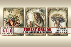 Green Witch Forest druids pack,junk journal ephemera Product Image 2