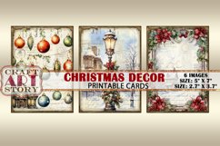 Christmas Decor picture collage cards atc,xmas decoupage Product Image 2
