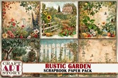 Vintage Rustic Garden journal Scrapbook Paper Pack,8x8 Product Image 2