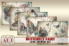 Butterfly fairy Junk Journal Pages,Floral printables papers Product Image 2