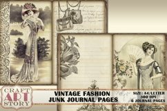 Vintage Fashion Ladies 1910 Junk Journal Printable Collage Product Image 4
