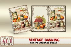 Vintage Cookery Recipe food junk journal,canning cookbook Product Image 2