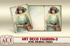 Art Deco fashion Lady Junk Journal Kit part 3 Product Image 2