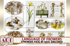 Language of Flowers Ephemera Pack,Printable kit vintage art Product Image 2