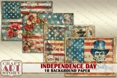 Vintage shabby Independence Day,4th of July Product Image 2