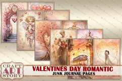 Valentines Day romantic Junk Journal Kit printable,scrapbook Product Image 2