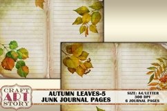 Autumn leaves Junk Journal Kit-5,picture collage Product Image 2