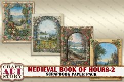 Medieval Illuminated Manuscript Book of Hours journal pages Product Image 2