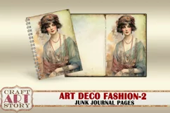 Art Deco fashion Lady Junk Journal Kit part 2 Product Image 2