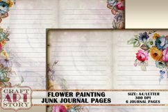 Flower painting Junk Journal Pages,picture collage Product Image 4
