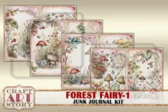 Forest Fairy fantasy Junk Journal Pages,fairies papers-1 Product Image 2