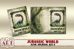 Jurassic World junk journal watercolor Kit-4,Dinosaurs Product Image 2