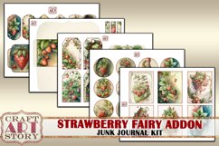 Strawberry fairy Junk Journal Pages,scrapbook papers ADDON Product Image 2