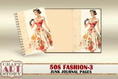 Retro 50s fashion Junk Journal Pages part 3 Product Image 2