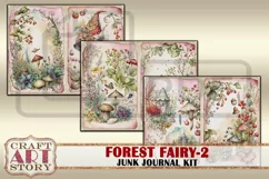 Forest Fairy fantasy Junk Journal Pages,fairies papers-2 Product Image 2