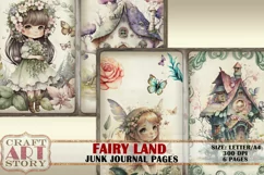 Fairy Land junk journal Pages,picture collage Product Image 2
