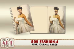 Retro 50s fashion Junk Journal Pages part 4 Product Image 2