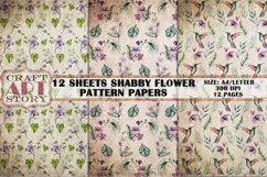 Pattern Papers 12 Sheets Shabby Flower Product Image 2