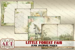 Little Forest Fairy fantasy Junk Journal Pages,fairies Product Image 2