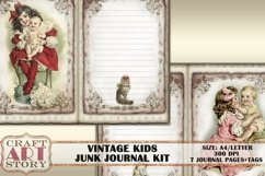Vintage Kids Junk Journal,Digital paper Product Image 3