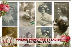Vintage digital Photo PRETTY LADIES,edwardian women Product Image 3