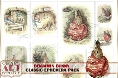 Benjamin Bunny Ephemera Pack,Printable kit Product Image 3