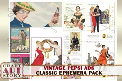 Vintage Images Magazine digital Ads papers,Advertising Art Product Image 2