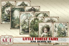Little Forest Fairy fantasy Junk Journal Pages-2,fairies Product Image 2