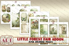 Little Forest Fairy fantasy Junk Journal Pages ADDON,fairies Product Image 2