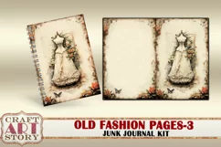 Old fashion Victorian Lady Junk Journal Kit part 3 Product Image 2