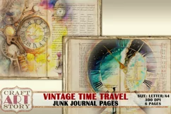 Grunge junk fantasy journal Pages,Time Travel,antique papers Product Image 2
