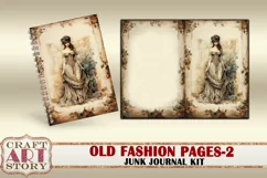 Old fashion Victorian Lady Junk Journal Kit part 2 Product Image 2