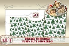 Vintage stickers set,fussy cuts Printable,Christmas-3 Product Image 2
