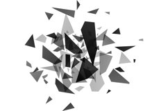 Abstract shatter burst broken shattered debris Product Image 1