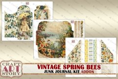 Vintage Spring bees Junk Journal Pages ADDON, printables Product Image 3