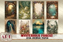 Vintage Mysterious forest Junk Journal Paper,scrapbook Product Image 3