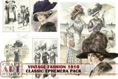 Vintage fashion 1910,Edwardian style Ephemera Pack Product Image 2