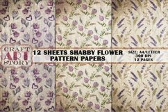 Pattern Papers 12 Sheets Shabby Flower Product Image 3