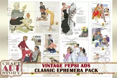 Vintage Images Magazine digital Ads papers,Advertising Art Product Image 3