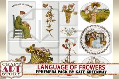 Language of Flowers Ephemera Pack,Printable kit vintage art Product Image 3