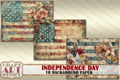 Vintage shabby Independence Day,4th of July Product Image 3