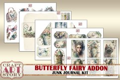 Butterfly fairy Junk Journal Pages ADDON,Floral papers Product Image 3