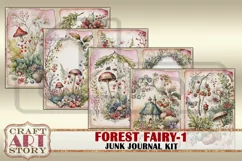 Forest Fairy fantasy Junk Journal Pages,fairies papers-1 Product Image 3