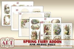 Spring fairy Junk Journal Pages,scrapbook papers ADDON Product Image 3