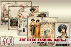 Art Deco fashion Lady Junk Journal Kit part 4 Product Image 3